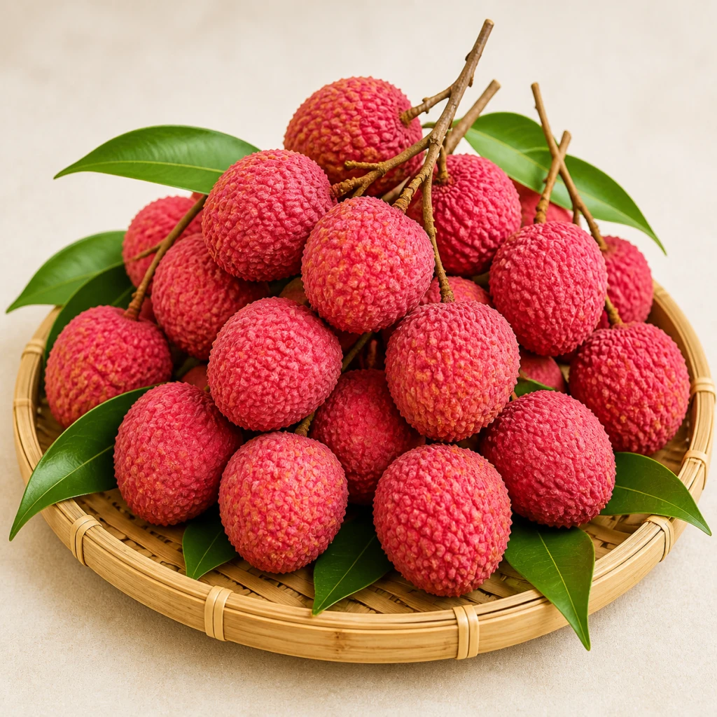 বাগান থেকে তাজা লিচু